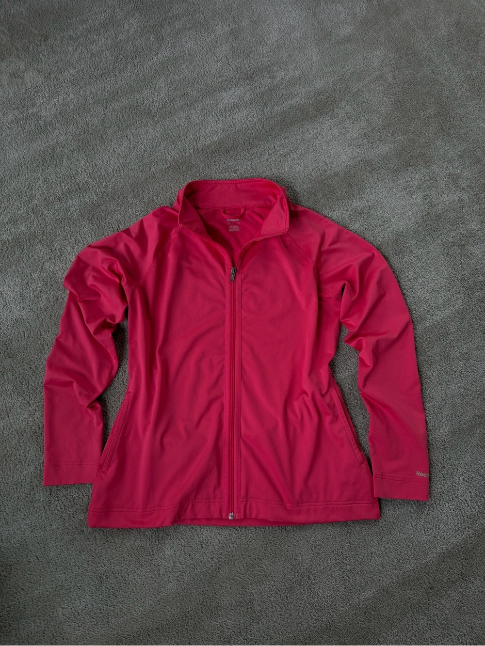 Reebok Women's Hot Pink Zip-Up Utility Jacket